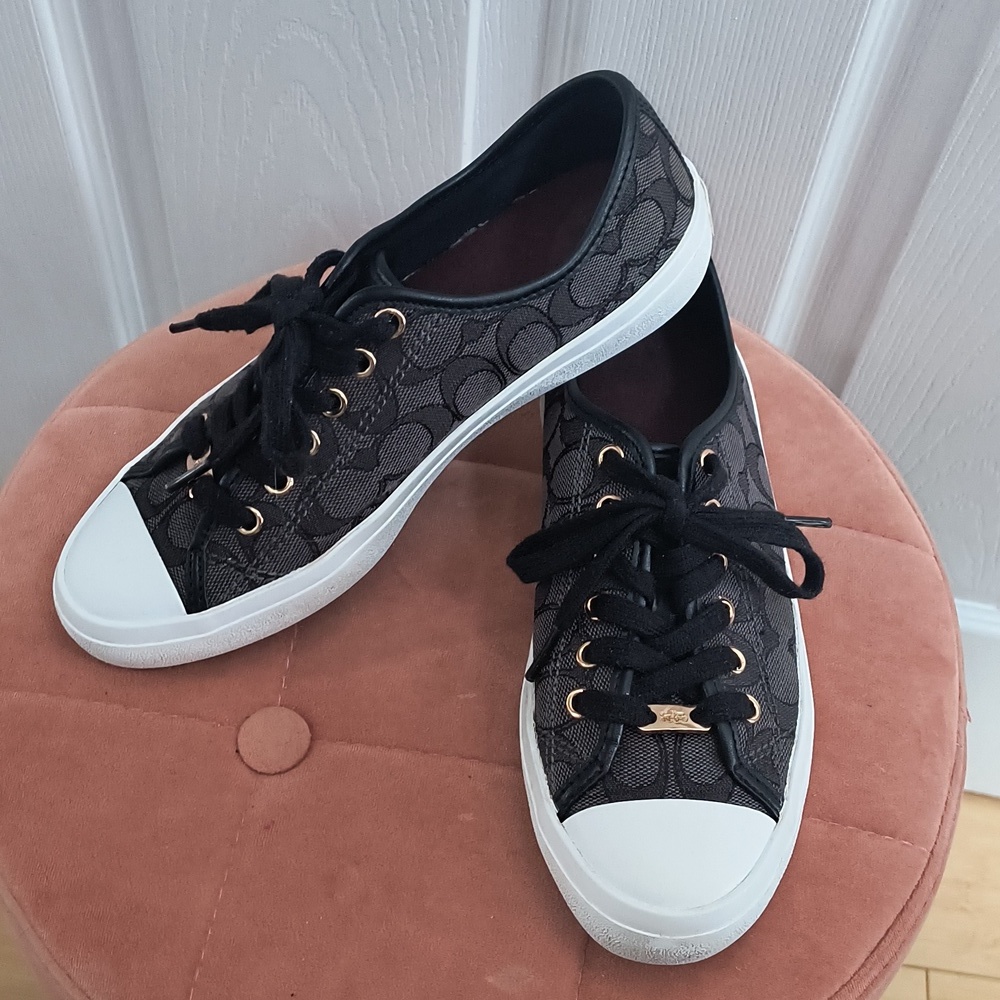 COACH Empire Low Top Logo Sneakers Size 7.5 - Picture 3 of 8